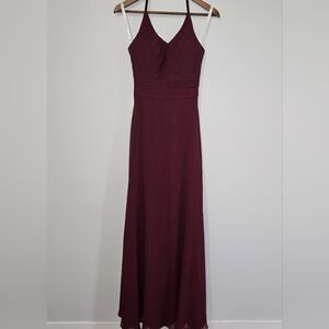 Azazie Faith Gown In Cabernet A4